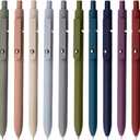 Gel Pens, 10 Pcs 0.5mm Fine Point Smooth Writing Pens High-End Series Black Ink Pens for Journaling Note Taking, School Office Supplies for Women Men (10 Pcs Mixed colors)