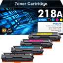 218A Toner Cartridges 4 Pack - 3301fdw Toner Replacement for HP 218X Toner Cartridges: HP 218A for HP Color Laser Pro MFP 3301FDW 3301CDW 3201DW 3301SDW Printer 218, W2180A 218A High Yield Ink NO CHIP