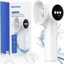 Upgraded Ear Wax Removal with Mild Drying, Safe Ear Cleaner for Ear Wax Buildup Flushing and Cleaning with Dual-Compartment Design, Ear Wax Cleaner Kit 5 Pressure Settings & USB-C Cable, IPX7