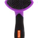 Hartz Groomer's Best Small Slicker Brush for Cats and Small Dogs, Black/Violet, 1 Count