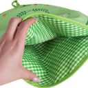 2 x Tortilla Warmers, Premium Insulated Fabric Pouch, Tortilla Holder, Keeps Tacos, Naan, Pizza Warm (1 PACK, Green)