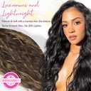 REECHO 9PCS Clip in Hair Extensions, 24" Thick Long Mini Mermaid Wave Luxurious Lightweight Japanese Technology HYOUITSU Fiber Invisible Soft Lace Weft - HE009 Dark Brown with Highlights