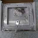 RVGUARD RV Access Door, RV Electric Cord Power Cord Hatch Cable Cover White for Hatch Cord Replacemet, 6-1/2" H x 6" W