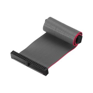 MECCANIXITY IDC Wire Flat Ribbon Cable FC/FC Female Connector A-Type 40Pins 1.27mm Pitch 10cm Length Dark Grey