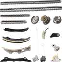 3.6 Engine Timing Chain Kit with Sprocket, Compatible with 2011-2020 Chrysler Dodge Challenger Durango Jeep Ram ProMaster, Replaces 5184355AE 5047891AA, Fits 3.6L V6 DOHC Engine