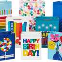 Hallmark Gift Bags in Assorted Sizes (Pack of 12 - 5 Medium 8", 4 Large 11", 3 Extra Large 14") for Birthdays, Mother's Day, Graduations, Baby Showers