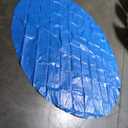 Round Pool Cover, 117in Easy Set Pool Cover, Solar Dust Covers for Above Ground Pools with Drawstring, Pol-Proof Cover