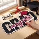 Qunclay Class of 2026 Wood Signs Graduation Party Decorations 2026 Congrats Grad Sign Wooden Signature Board with Pen Graduation Photo Booth Prop for High School College Grad Party Supplies(Burgundy)
