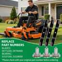 52'' Mower Deck Rebuild Kit, Compatible with A riens Edge 52, Ikon-X 52, Ikon-XD 52, G ravely ZT XL 52, ZTX 52, Include 04771200 04794400 Blade (3), 51537200 51528000 Spindle (3)
