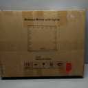 Hollywood Vanity Mirror with Lights, 15 Dimmable Bulbs, 3 Color Lights,Make Up Lighted Mirror, Aluminum Metal Frame, USB Charging Port 23" x 18,(White)