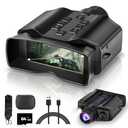 HEXEUM Night Vision Goggles for Adults, 3.99" HD Screen, 10000mAh Rechargeable Night Vision Binoculars with 64GB Card for Hunting Camping Surveillance
