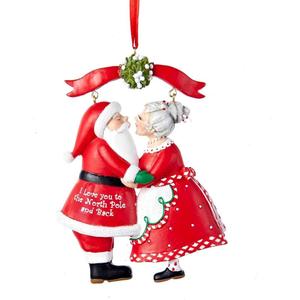 I Love You to the North Pole and Back Christmas Ornament 3.75"