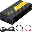 2000W Primary Sump Pump Backup System, Basment Protection Backup Inverter, Black, LCD Display, Auto Switches for Continuous Sump Pump Operation, Basement Emergency and Power Outage Backup