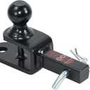 TOPTOW ATV/UTV Trailer Hitch Towing Ball Mounts, 2-Inch Ball, Clevis Pin, Fits 1 1/4-Inch Receiver