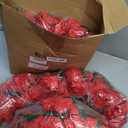 2 Pcs Red Artificial Rose Vine Hanging Faux Flowers Garland for Wedding Anniversary Birthday Party Background Arch Garden Home Wall Room Decor