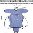 MOTEERLLU Full Body Coverall Baby Feeding Bib with Sleeves, Adjustable Long Sleeve Bib Attaches to Highchair, High Chair Food Catcher for Babies and Toddlers 6 to 36 Months