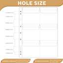 25 Sheets Coin Pocket Pages - 6 Pocket Standard 9-Hole 150 Pockets Inserts Collecting Sleeves for Coins [99mm X 93mm Each Pocket] CS0312506