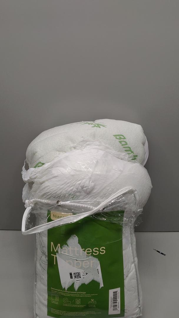 Ultra Soft Full Size Mattress Topper - Viscose Made from Bamboo Pillow Top Mattress Pad for Back Pain Relief - Naturally Cooling for Hot Sleepers, Green