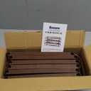 Kitsure Extra-Long Shoe Rack for Closet, Shoe Organizer for Front Door Entrance, Stackable Shoe Shelf, Detachable Closet Organizers and Storage, 39.0" Wide - 3 Tier, Brown