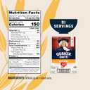 Quaker Old Fashioned Rolled Oats, Non GMO Project Verified, Two 64oz Bags in Box, 90 Servings, 4 Pound (Pack of 2) BBD Aug 20 2027