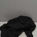 AmlieBoutik Women Collar Button Up Short/Long Sleeve Blouse Shirt (Large, Black)