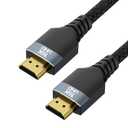 96Gbps HDMI 2.2 Cable 3FT,16K@60Hz,8K@120Hz,4K@240/480Hz,Ultra High Speed Braided Gold-Plated,Supports HDR10+,eARC,DTS:X,HDCP 2.1,Compatible with PS5,PS4,Xbox,Gaming PC,Monitor,Projector