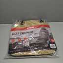 Motor Trend Seat Covers for Cars, Trucks SUV, Faux Leather Beige Padded Seat Covers with Storage Pockets, Premium Interior Car Seat Cover, 2 x Front Seat Covers