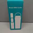 22oz Portable Breast Milk Cooler, Game-changer with 360 Total Cooling Gel Ice Pack for 30 Hours, Baby Travel Breastfeeding Essential Chiller with 2pcs Bottles for Breastmilk Storage(Green)