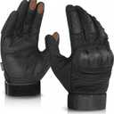 KUMGIM Motorcycle Gloves for Men and Women, Tactical Gloves Black Touchscreen with Hard Shell for Airsoft, Paintball, Motocross, Hunting, Shooting, Camping, ATV Riding, Outdoor Sports, Work L
