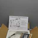 in-Wall TV Box with Flange for Home Theater Installation, 11.9" x 8.4" Cord Hider for Wall Mounted TV, with 2 Outlets, Cable Bracket, LV Cable & 1-1/2" ENT Entrance, Ideal for New or Retrofit Job (White)