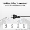 4.9Ft AC Power Cord Compatible with TCL Roku 55 65 75 Class 6 Series 4K Smart TV Series R635 55R635 65R625 65R635 75R635 75S431 75S435 75-R635 Mini-LED QLED Dolby Vision HDR