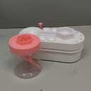 2026 Upgraded Paint Brush Cleaner Tool: Paint Station for Kids Girls, Artist Supplies, Oil Acrylic Paint Brush Water Dispenser, Easter Birthday Gifts for Girls&Artists (White Pink)