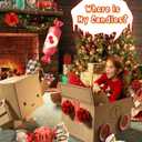 2 x Santa Cam, Santa Camera - Santa Cam Ornament with Realistic Flashing Red Light for Fun Indoor and Outdoor Decoration