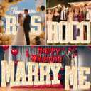 Pooqla Marquee Letters, 3FT Light Up Letters, Giant Marquee Letters 3 Feet Tall for Birthday Decoration, Large LED Letter Sign for Homecoming Baby Shower Wedding Party Decoration Letter I