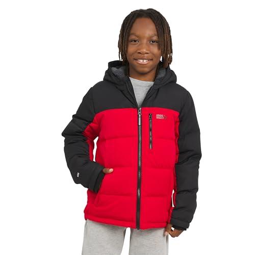 Eddie Bauer Boys' Classic Heavyweight Faux Fur Lined Hooded Insulated Down Jacket XL