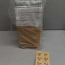 Charcuterie Boxes with Clear Lids, 5.32 x 4.92 x 2.36 Inch Dessert Boxes, Square Disposable Paper Bakery Boxes to Go Food Containers for Desserts, Sandwich, Cookie, Sushi (Brown)