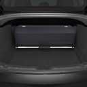 Car Trunk Organizer for 2021-2023 Tesla Model 3, Leather Sturdy Car Storage Organizer Trunk Organizer for Suv with Lid and Push-pull Handle (Black, 30.7 * 11.4 * 12.2in)