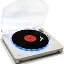 ION Audio Photon LP | 3-Speed Lighted Turntable with Multi-Color LEDs, USB Conversion, and Diamond-Tipped Stylus