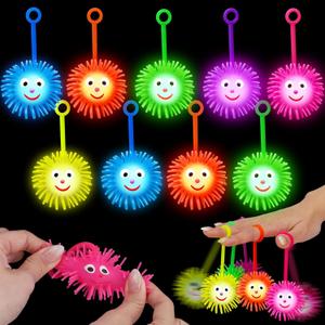 18 PCS LED Puffer Balls Light Up Party Favors for Kids 8-12 Goodie Bags Stuffers Classroom Treasure Box Prizes Bulk Fidget Toys Bouncy Balls School Prize Pinata Filler Birthday Party End of Year Gifts