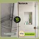Suteck Shower Niche, 17" x 25" x 3.8" Shower Single Shelf, Rectangle Ready to Tile Niche for Bathroom Storage Recessed Niches Box (17"x25")