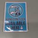 Stockroom Plus 6-Pack Hand Cleaner, Self-Adhesive Vinyl Sticker, Blue, 9×12 inches