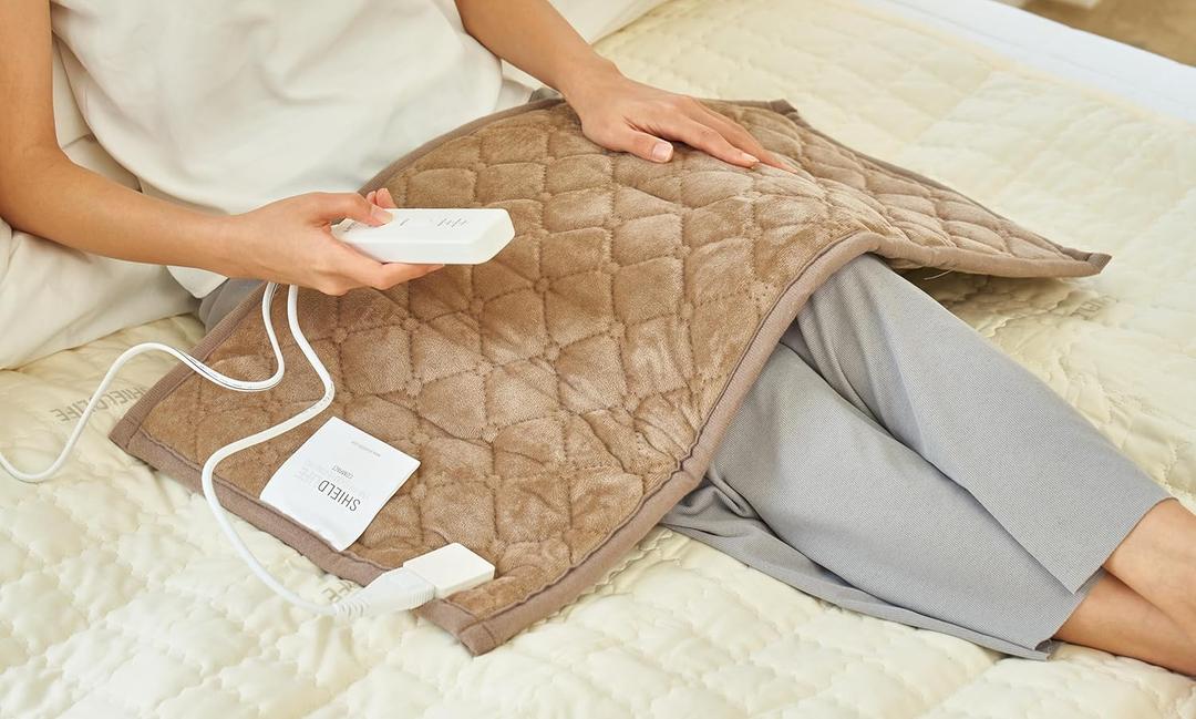 Heating Pad  Low EMF Technology, 29 x 15, Far Infrared Heat Therapy for Pain & Stress Relief by Shield Life