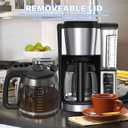 12-Cup Coffee Pot Replacement Carafe Compatible with Ninja Coffee Brewer Maker Models CE251 CE201 CE201C CE200 CE200C Model# XGLSLID200