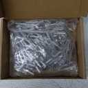 60 pcs Stainless Steel Curtain Hooks Drapery W Shape Hook Stainless Curtain Pleat Tape Hooks