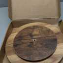 Wood Cake Stand, Acacia Cake Stand for Wedding Birthday, Wooden Serving Platter for Appetizers and Desserts (10 inch)