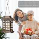 4 x Solar Lanterns Outdoor WaterproofMetal Hanging Solar Lights Outside Mother's Day and Birthday Gifts for Ladies to Choose from Garden Decorative Lanterns are Suitable for Backyard Patio Porch
