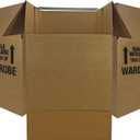 UBOXES Space Savers Wardrobe Moving Boxes With Hanger 20" x 20" x 34" (3 Pack)