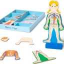 Melissa & Doug Magnetic Human Body Anatomy Play Set with 24 Magnetic Pieces and Storage Tray
