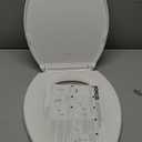 KOHLER 20110-0 Brevia, Slow Close Toilet Seat, Elongated Toilet Seat, Grip-Tight Bumpers Quick-Attach Hardware, White