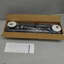 AIZESI Tension Rod 24 to 46 Inch, 1Pcs Black Tension Curtain Rod, Adjustable Spring Tension Rod No Drilling for windowkitchenclosetdoorway